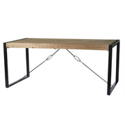 Eettafel Nairobi Mangohout Naturel hout 160x90 cm-Eettafels-Livingfurn
