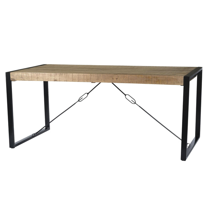 Eettafel Nairobi Mangohout Naturel hout 160x90 cm-Eettafels-Livingfurn