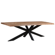 Eettafel Nairobi Mangohout Naturel hout 180x90 cm 13564-Eettafels-Livingfurn