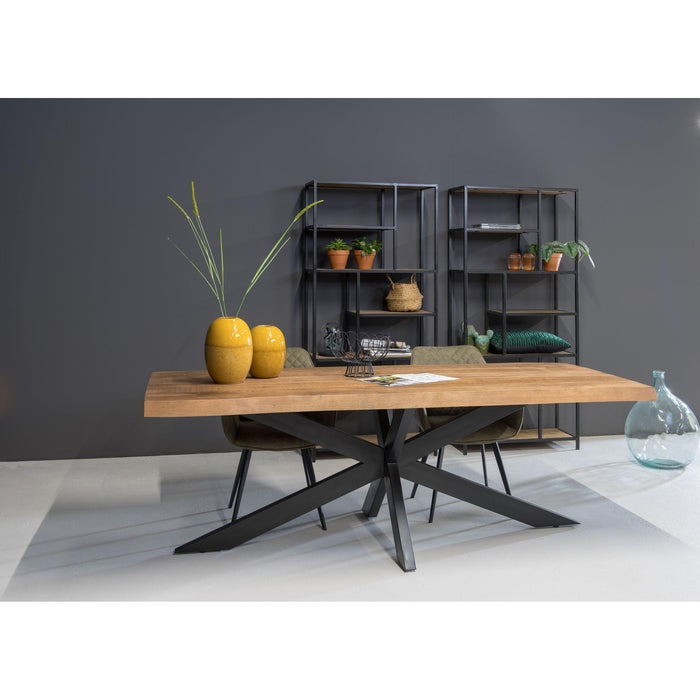 Eettafel Nairobi Mangohout Naturel hout 180x90 cm-Eettafels-Livingfurn