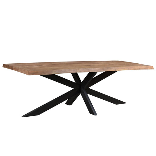 Eettafel Nairobi Mangohout Naturel hout 200x100 cm-Eettafels-Livingfurn