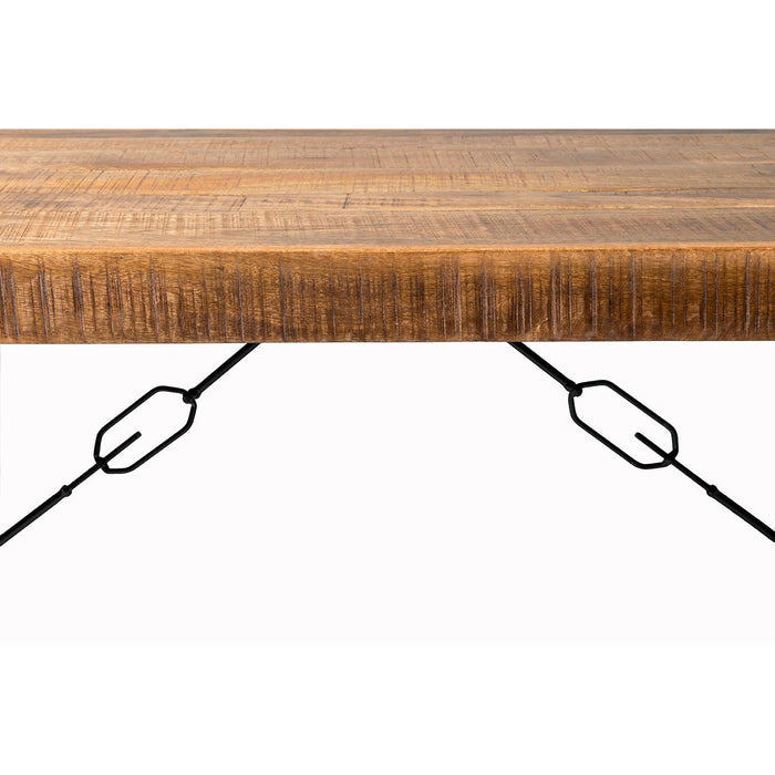 Eettafel Nairobi Mangohout Naturel hout 220x100 cm 12449-Eettafels-Livingfurn