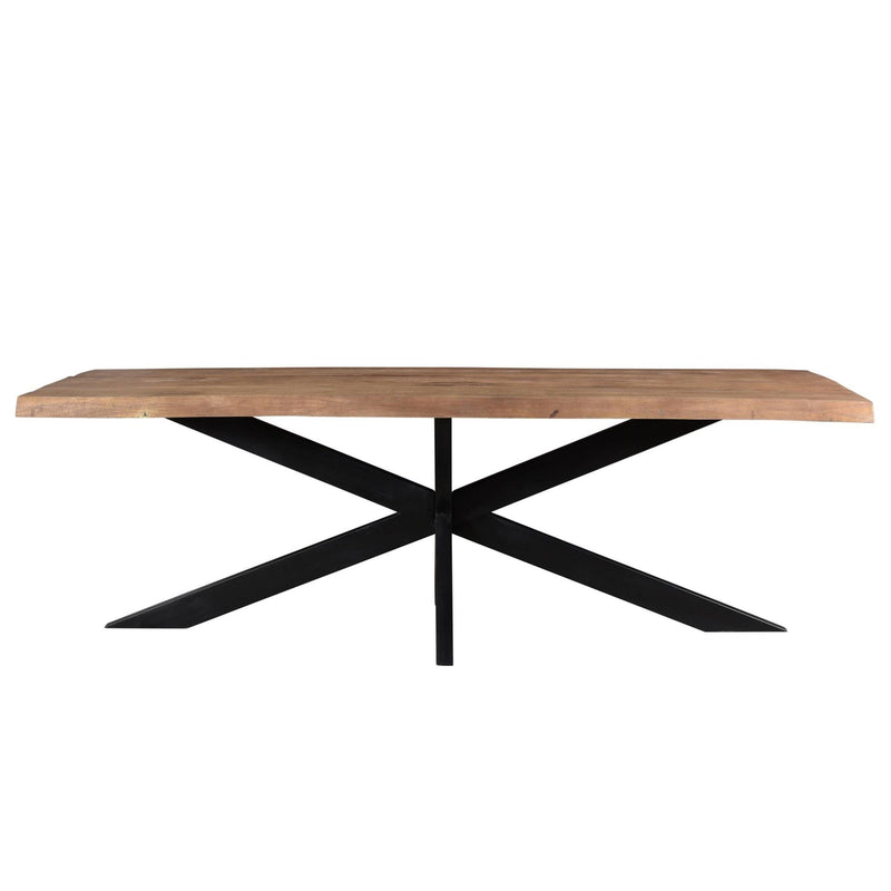 Eettafel Nairobi Mangohout Naturel hout 220x100 cm 13563-Eettafels-Livingfurn