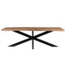 Eettafel Nairobi Mangohout Naturel hout 220x100 cm-Eettafels-Livingfurn