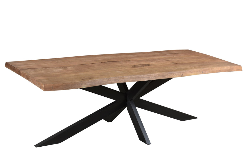 Eettafel Nairobi Mangohout Naturel hout 240x100 cm-Eettafels-Livingfurn