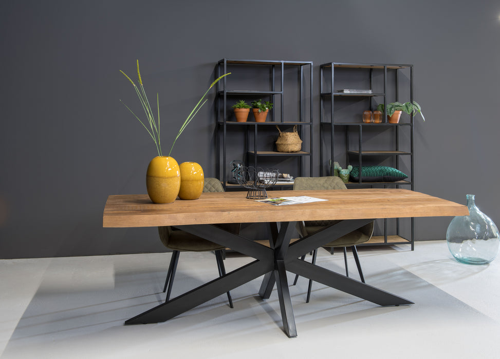 Eettafel Nairobi Mangohout Naturel hout 240x100 cm-Eettafels-Livingfurn