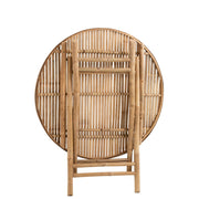 Eettafel Naturel Bamboe Rond 90 cm 90x90x76 cm-Eettafels-J-Line