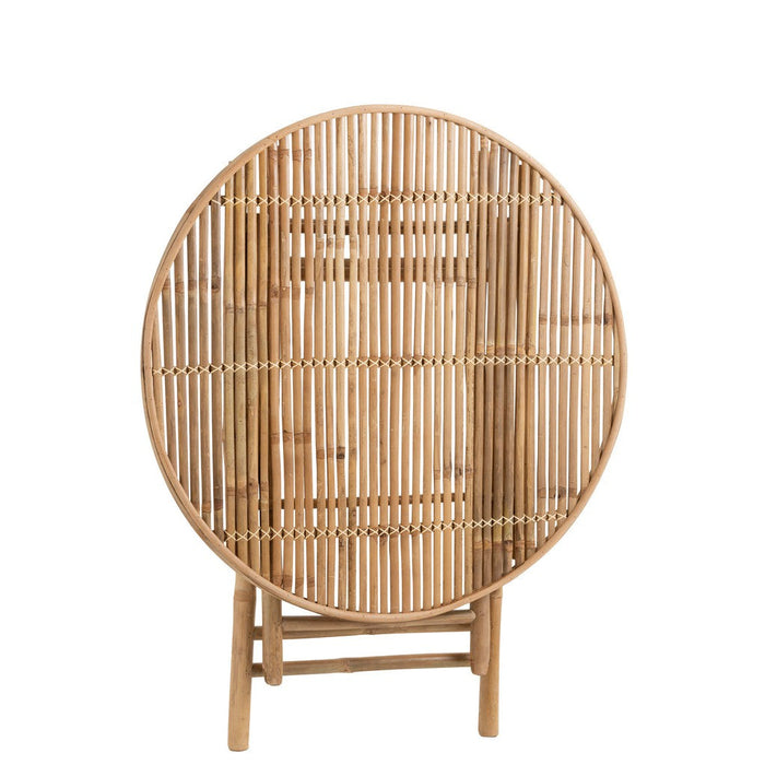 Eettafel Naturel Bamboe Rond 90 cm-Eettafels-J-Line