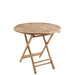 Eettafel Naturel Bamboe Rond 90 cm-Eettafels-J-Line