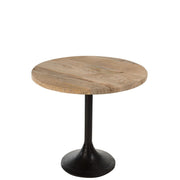 Eettafel Naturel Ijzer Rond 65 cm 65x65x60.5 cm-Eettafels-J-Line