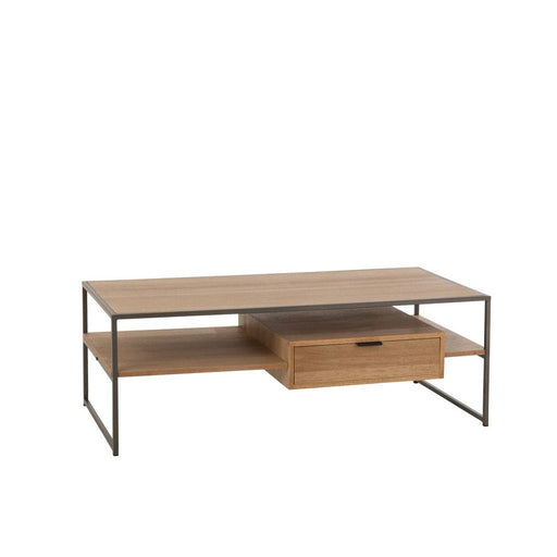 Eettafel Naturel Metaal 60x120 cm-Eettafels-J-Line