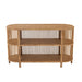 Eettafel Naturel Rotan 41x121 cm-Eettafels-J-Line