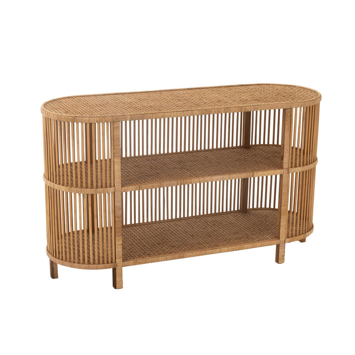 Eettafel Naturel Rotan 41x121 cm-Eettafels-J-Line