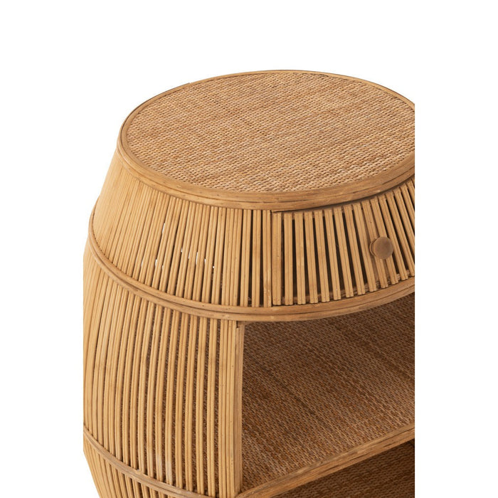 Eettafel Naturel Rotan 61 cm 61x61x79 cm-Eettafels-J-Line