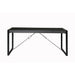 Eettafel Norris Mangohout Zwart 160x90 cm-Eettafels-Livingfurn