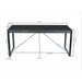 Eettafel Norris Mangohout Zwart 180x90 cm 12399-Eettafels-Livingfurn