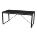 Eettafel Norris Mangohout Zwart 180x90 cm-Eettafels-Livingfurn