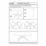 Eettafel Norris Mangohout Zwart 200x100 cm 12446-Eettafels-Livingfurn