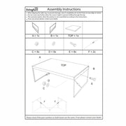 Eettafel Norris Mangohout Zwart 220x100 cm 12400-Eettafels-Livingfurn