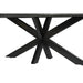 Eettafel Norris Mangohout Zwart 240x100 cm-Eettafels-Livingfurn