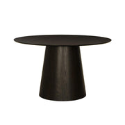 Eettafel Novero Eikenhout fineer Bruin 130x76 cm-Eettafels-Livingfurn