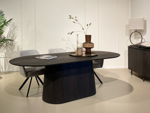 Eettafel Novero Eikenhout fineer Bruin 200x110 cm-Eettafels-Livingfurn