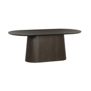 Eettafel Novero Eikenhout fineer Bruin 200x110 cm-Eettafels-Livingfurn