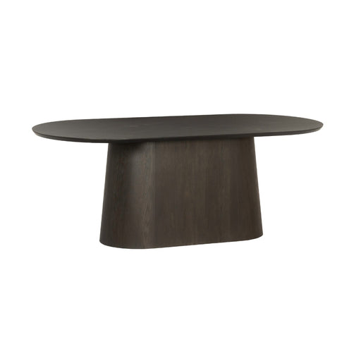 Eettafel Novero Eikenhout fineer Bruin 200x110 cm-Eettafels-Livingfurn