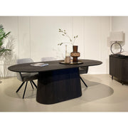 Eettafel Novero Eikenhout fineer Bruin 230x110 cm-Eettafels-Livingfurn