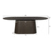 Eettafel Novero Eikenhout fineer Bruin 230x110 cm-Eettafels-Livingfurn
