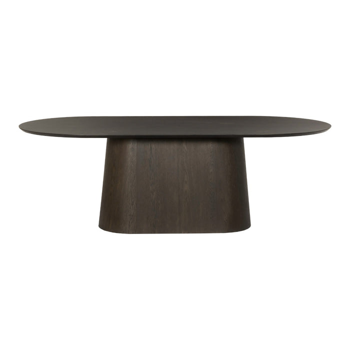 Eettafel Novero Eikenhout fineer Bruin 230x110 cm-Eettafels-Livingfurn
