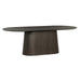 Eettafel Novero Eikenhout fineer Bruin 230x110 cm-Eettafels-Livingfurn