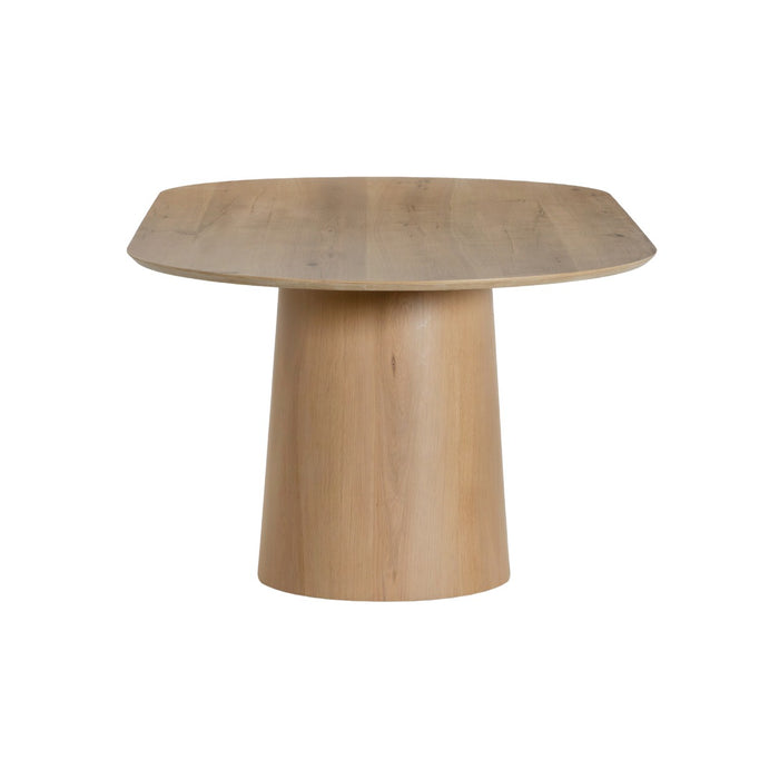 Eettafel Novero Eikenhout fineer Naturel hout 200x110 cm-Eettafels-Livingfurn