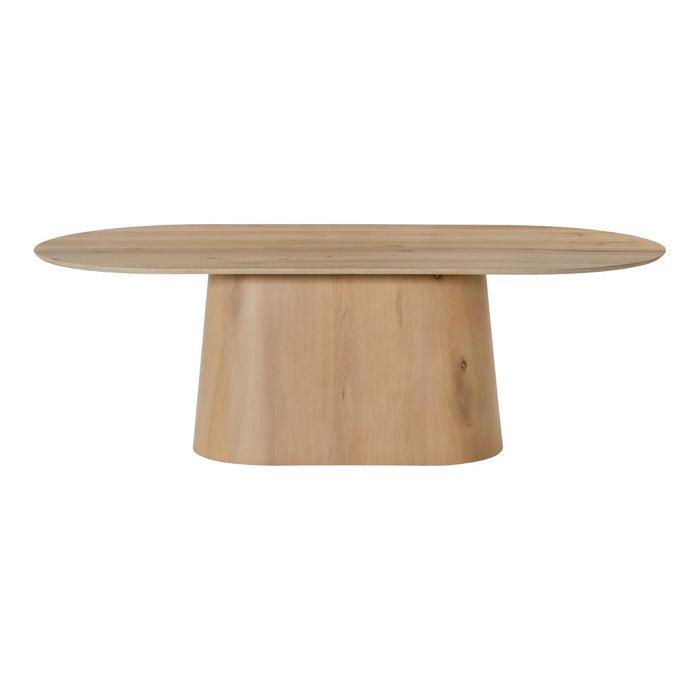 Eettafel Novero Eikenhout fineer Naturel hout 200x110 cm-Eettafels-Livingfurn