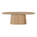 Eettafel Novero Eikenhout fineer Naturel hout 200x110 cm-Eettafels-Livingfurn