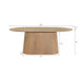 Eettafel Novero Eikenhout fineer Naturel hout 200x110 cm-Eettafels-Livingfurn