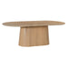 Eettafel Novero Eikenhout fineer Naturel hout 200x110 cm-Eettafels-Livingfurn