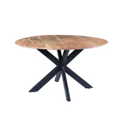 Eettafel Oslo Acaciahout Naturel hout 130 cm-Eettafels-Livingfurn