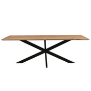 Eettafel Oslo Acaciahout Naturel hout 220x100 cm-Eettafels-Livingfurn