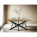 Eettafel Oslo Acaciahout Naturel hout 220x100 cm-Eettafels-Livingfurn