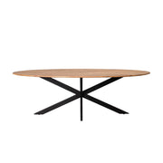 Eettafel Oslo Acaciahout Naturel hout 240x110 cm-Eettafels-Livingfurn