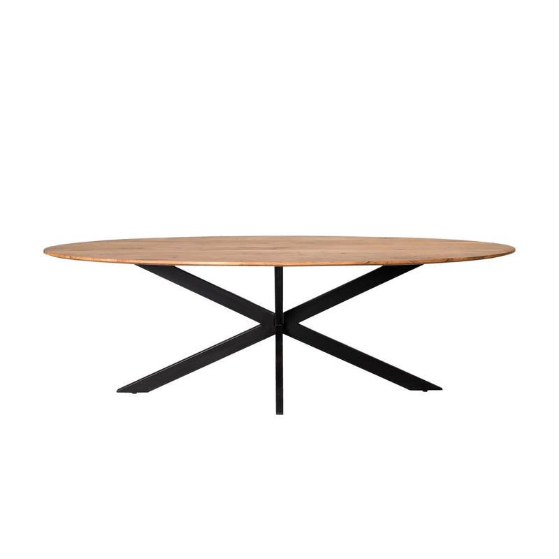 Eettafel Oslo Acaciahout Naturel hout 240x110 cm-Eettafels-Livingfurn