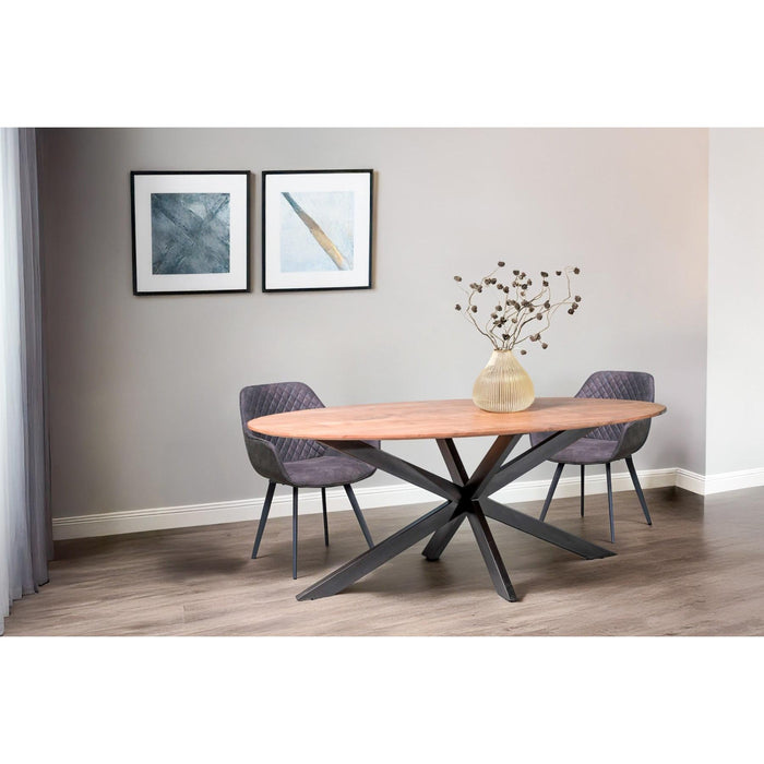 Eettafel Oslo Acaciahout Naturel hout 240x110 cm-Eettafels-Livingfurn