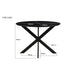 Eettafel Oslo Mangohout Zwart 120 cm 120x120x76 cm-Eettafels-Livingfurn