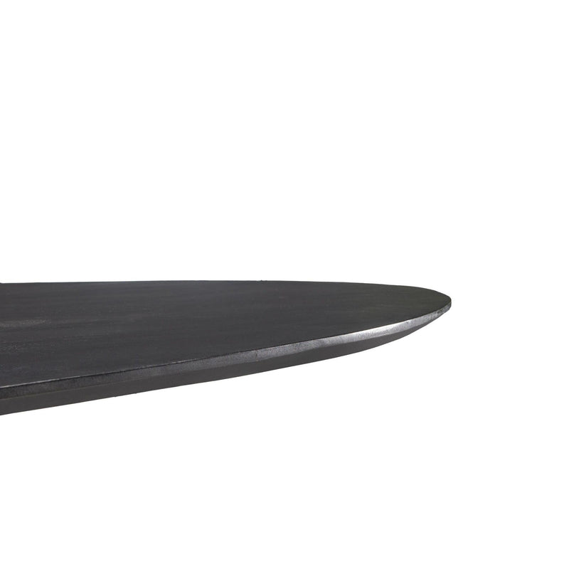 Eettafel Oslo Zwart 180x90 cm-Eettafels-Livingfurn