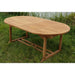 Eettafel Oval Extension Teakhout Naturel hout 180-180x100 cm-Eettafels-Livingfurn