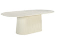 Eettafel Patrice Mangohout Crème wit 110x200 cm-Eettafels-Livingfurn