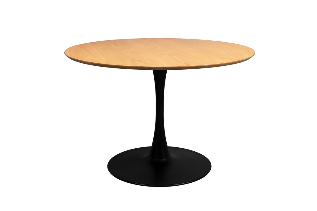 Eettafel Raku MDF,Eikenfineer Naturel Ø110x75 cm-Eettafels-Creating Home