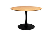Eettafel Raku MDF,Eikenfineer Naturel Ø110x75 cm-Eettafels-Creating Home