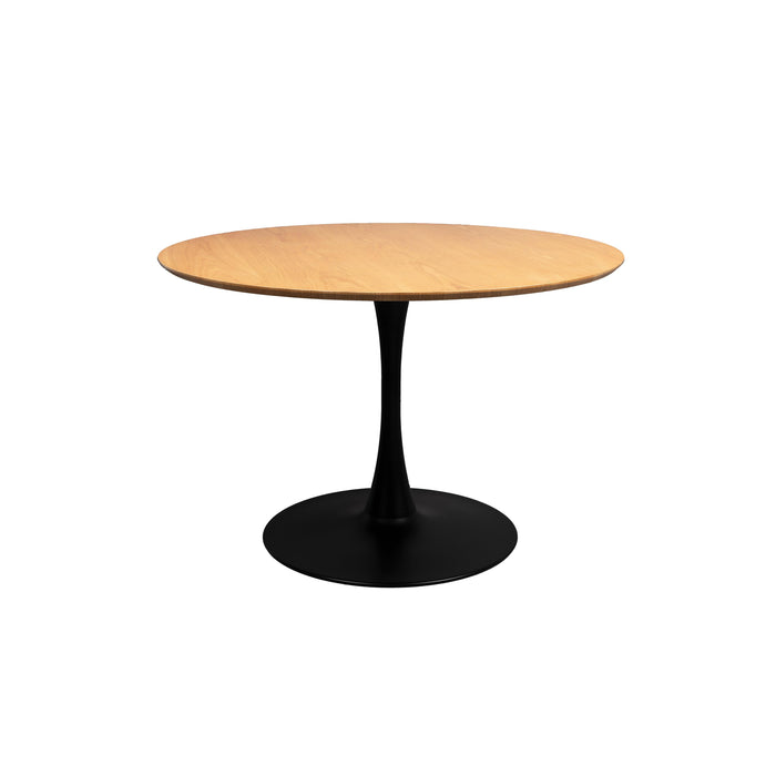 Eettafel Raku MDF,Eikenfineer Naturel Ø110x75 cm-Eettafels-Creating Home